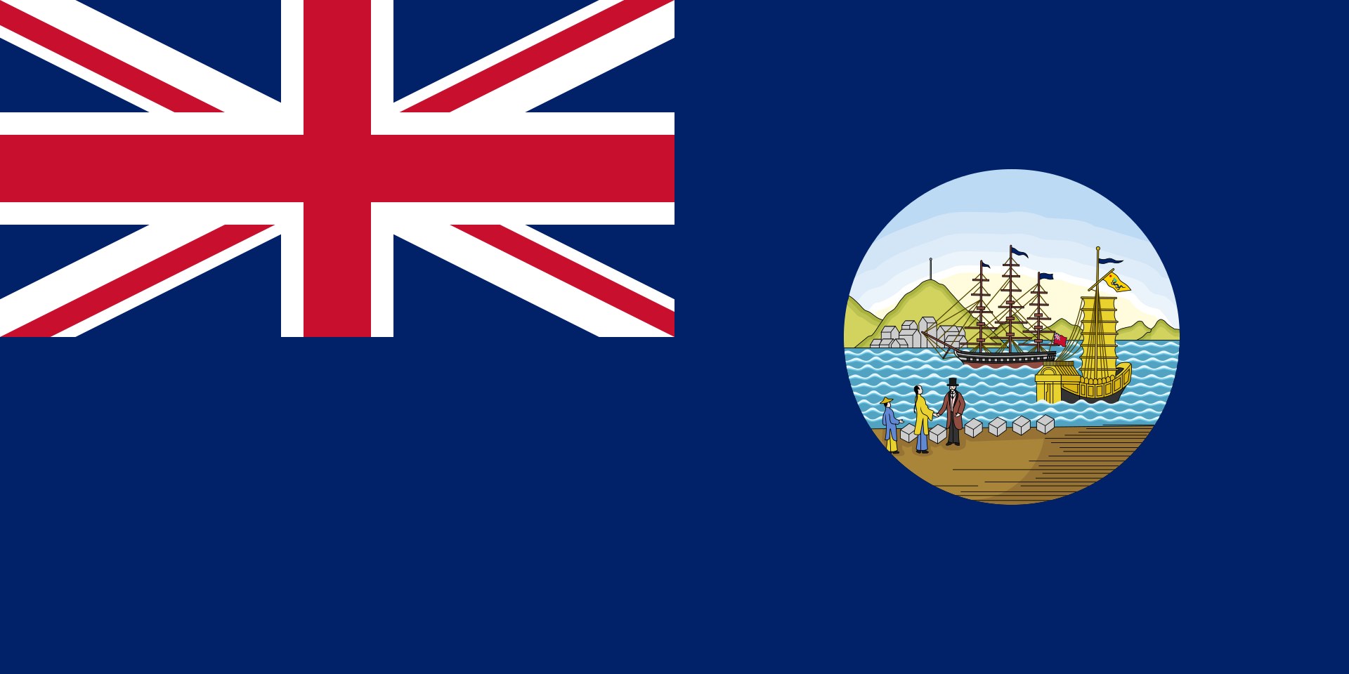 The 1876-1955 colonial flag